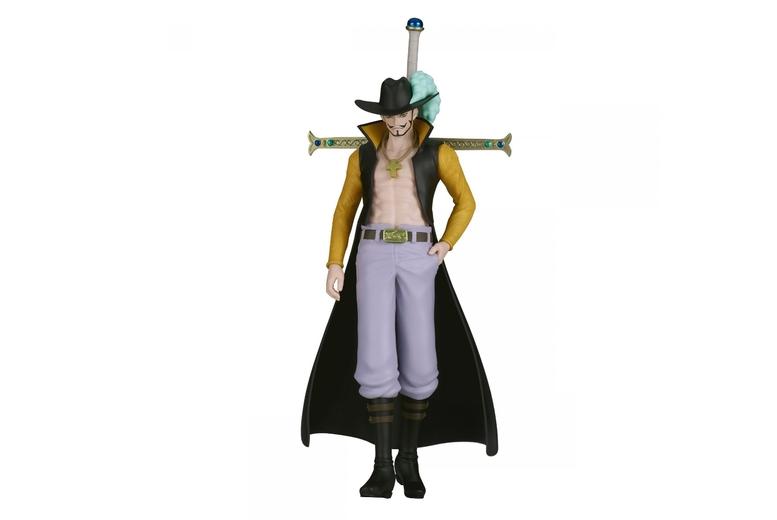 Banpresto Dracule Mihawk 16Cm Collectible Anime Figurine - One Piece, Ages 8+, Durable Pvc, Imaginative Play