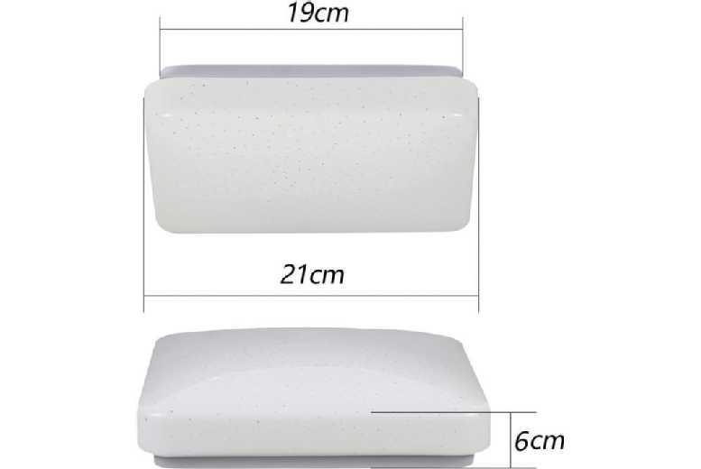 Starry Sky 37W Dimmable Led Ceiling Light - Modern Square, Remote Control, Energy Efficient