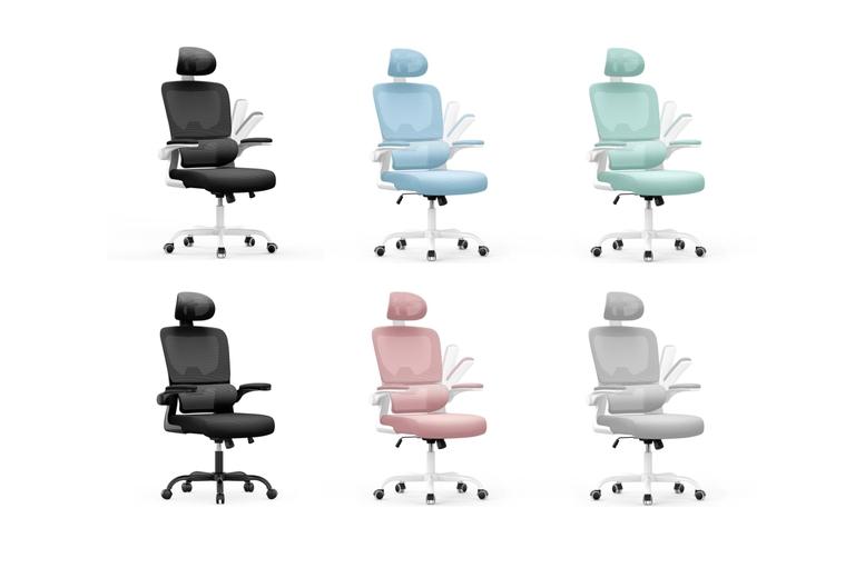 Ergonomic Swivel Chair With Dynamic Lumbar & Rocking Function