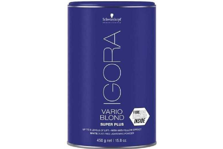 Schwarzkopf Vario Blond Super Plus Ammonia-Free Bleaching Powder 450G - Fibrebond, Professional Lightener, For All Hair Types