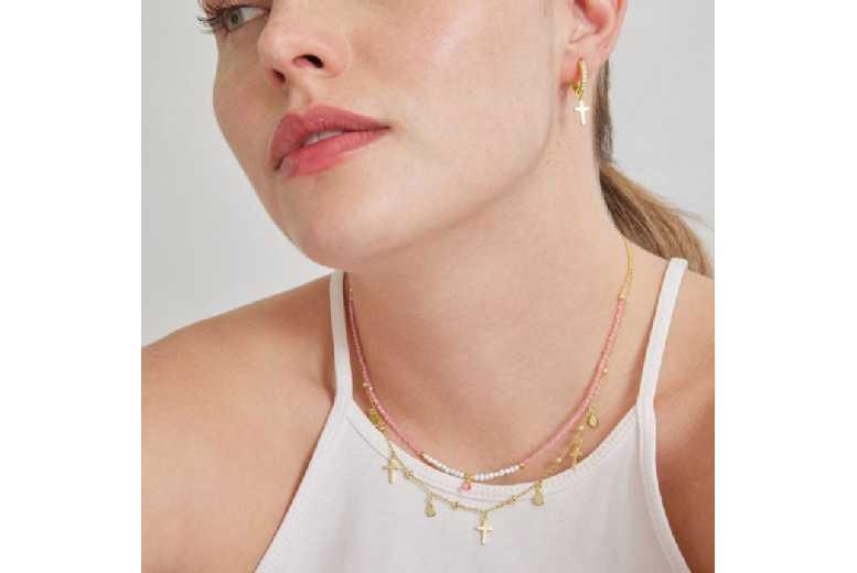 Athat 18Ct Yellow Gold Plated Tourmaline Pendant Necklace - Elegant Gift Jewellery