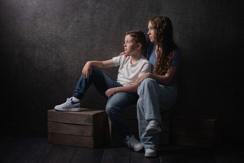 Child And Sibling Studio Photoshoot Including Free 10X8” Print